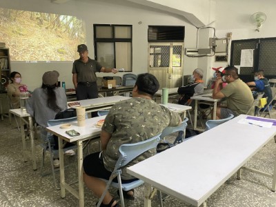 宜蘭縣大同鄉觀光休閒產業發展協會號召大同鄉茂安社區部落學員參與野生動物調查相關課程